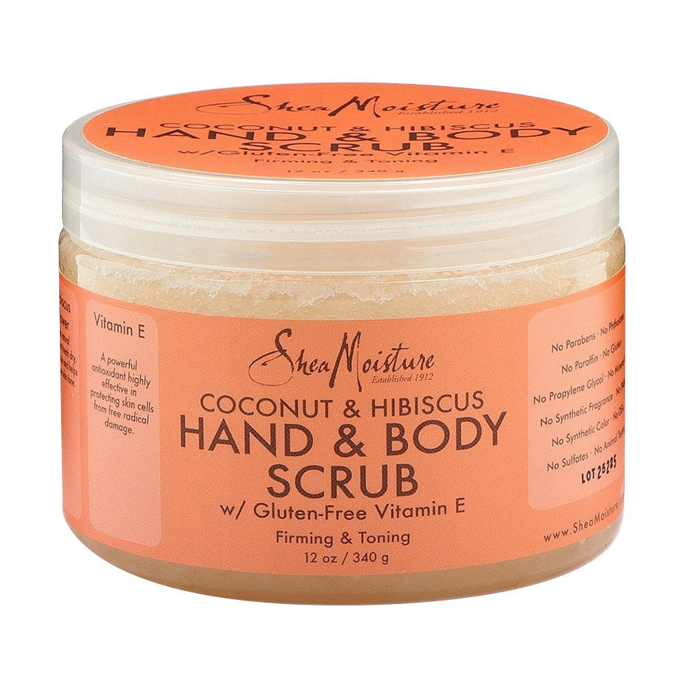 Shea Moisture Coconut & Hibiscus Hand & Body Scrub, 12 Oz
